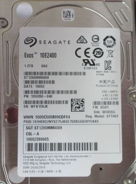 Fujitsu 1.2TB 10K SAS 12G 2.5" Hard Drive HDD In 3.5" Caddy S26361-F5728-L112 - Image 3 of 4