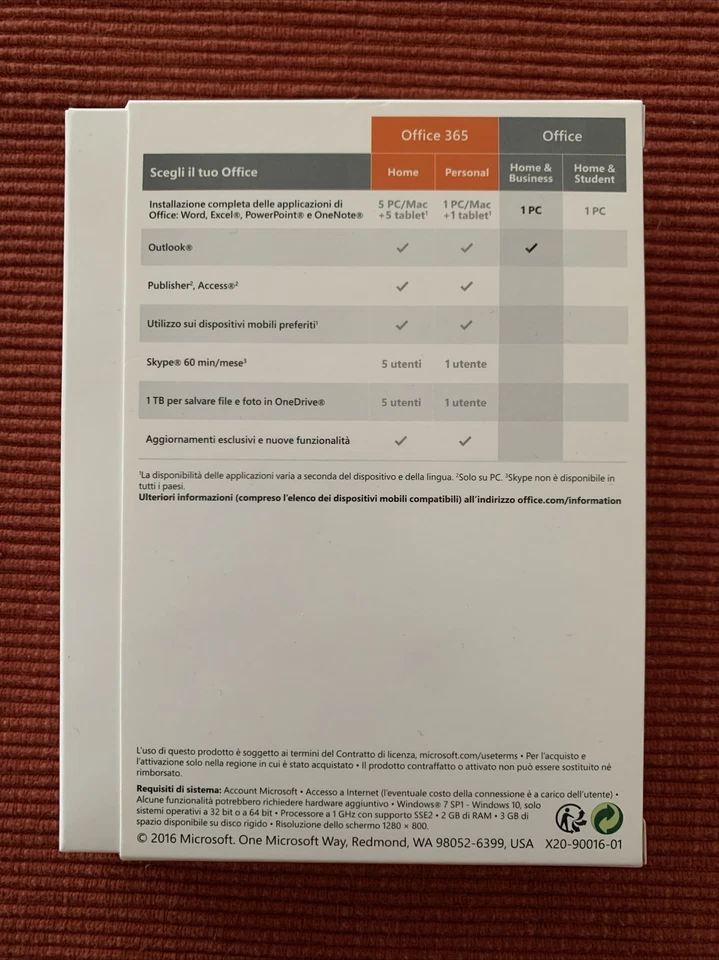 Microsoft Office Home & Business 2016 - USATO - Immagine 2 di 3