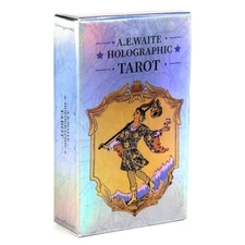 Holographic Tarot Deck Flash Card Fortune Telling Divination Oracle Cards