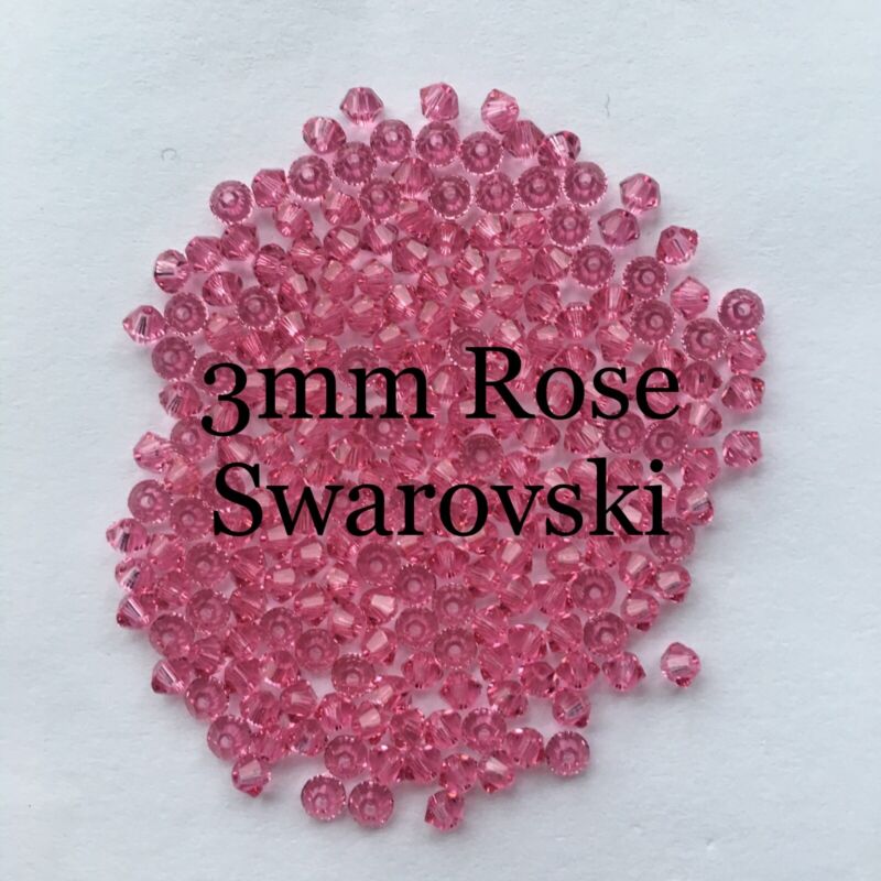 Swarovski@ Crystal #5301 3mm Bicones Beads -- 100pcs per order in plastic bag