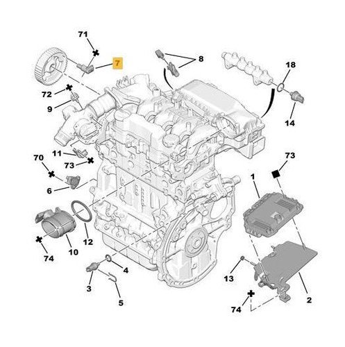 Camshaft Speed Position Sensor Citroen DS4 HDi NEW 1920QN 2.0 - Picture 6 of 12