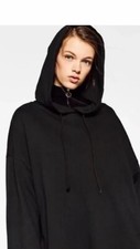 Zara Trafaluc Collection Medium Black Pre-owned Pullover Hoodie Sweat Shirt