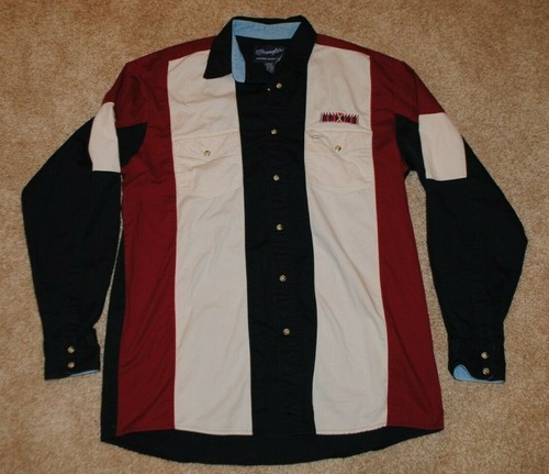 Vintage Wrangler Button Up Shirt, Red 