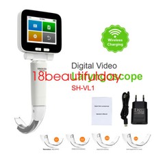 2024 Portable 3.5" Digital Video Laryngoscope Set  Neonate Baby Video Laryn