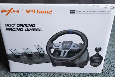 PXN V9 Gen 2 Gaming Race Sim Steering Wheel Pedal Shifter PC PS3 PS4 Xbox Switch