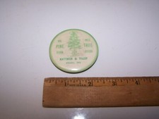 Antiguo botón de piedra de afilar SEMILLAS DE PINO KATTMAN & TILLEY INDIA BRASILEÑA