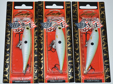 3 lures lucky craft pointer 78sp 3 3/8oz susp...