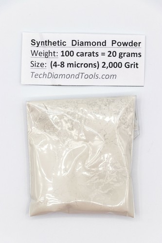 Polvo de diamante pulido 200.000 a 400 grano malla peso - 100 quilates - 20 gramos - Imagen 57 de 121