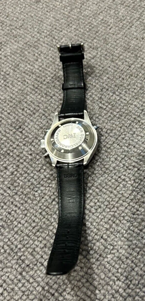 IWC 3713 PILOT DOPPEL CHRONOGRAPH, SPLIT TIME, DAY DATE, SCHÖNER ZUSTAND! - Bild 4 von 4