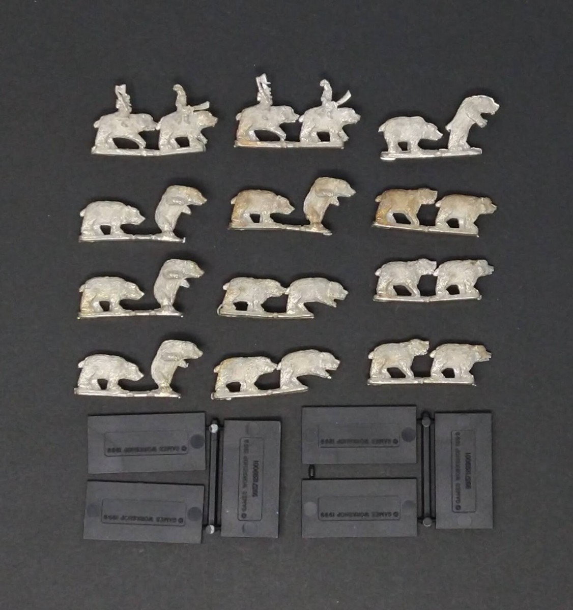 Warmaster: Kislev - Bears Loose Lot METAL WARHAMMER FANTASY GAMES
