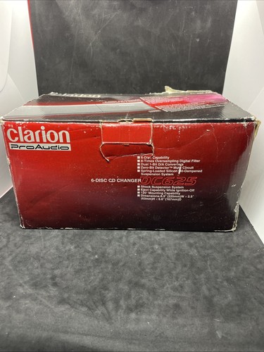 New CLARION PRO AUDIO DC625 C-BUS 6 Disc CD Changer *box And Manual Damage* - Picture 3 of 8