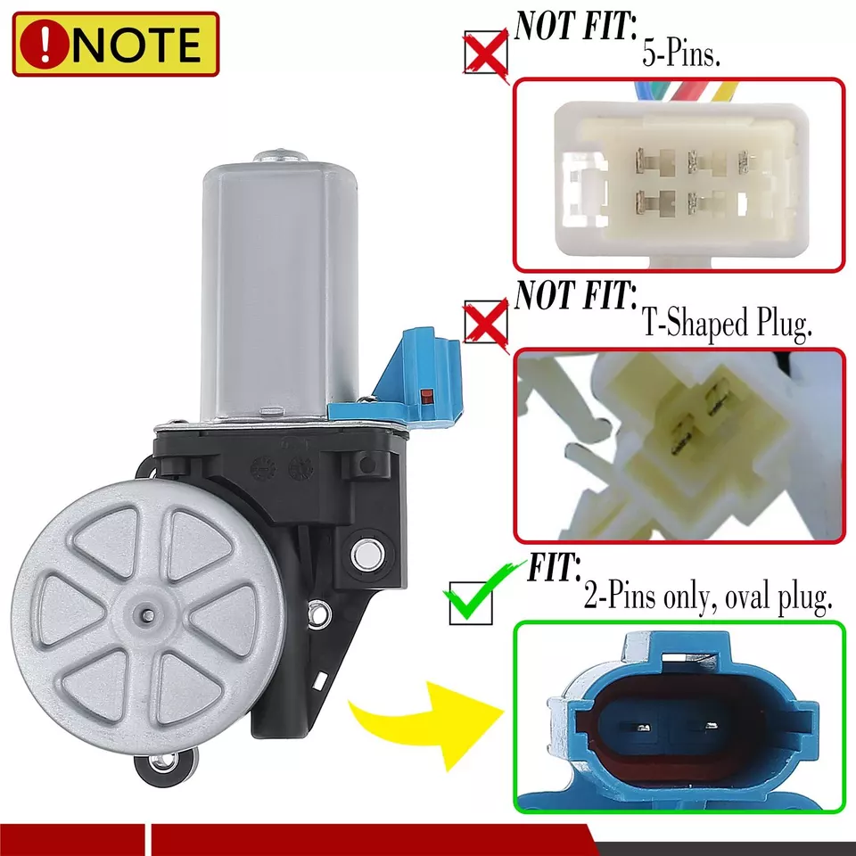 Motor de janela elétrica para Toyota 4Runner 84-02 Camry Corolla Tacoma Suzuki Esteem - Imagem 2 de 4