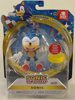 2021 Jakks SEGA Sonic the Hedgehog 4'' LAUGHING SONIC Action Figure w/Spring NEW