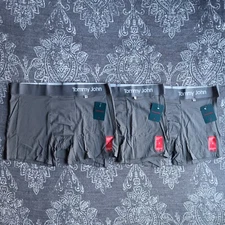 Tommy John Lot of 3 Cool Cotton Hammock Pouch Trunk Underwear Iron Grey Size XL