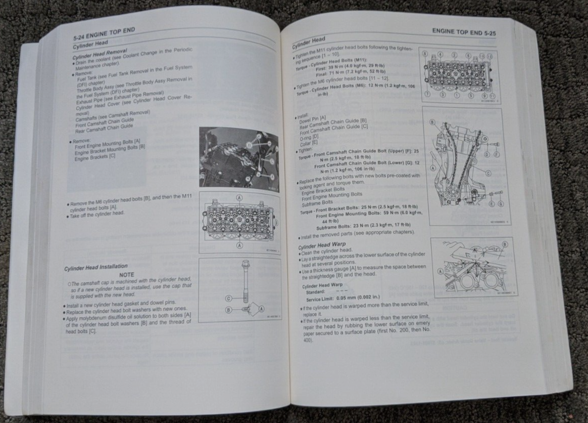 2006 KAWASAKI NINJA ZX-14 / ZZR 1400 ABS MOTORCYCLE SERVICE MANUAL