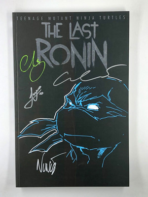TMNT Last Ronin MEXICO FOIL BLANK Signed 4x w/ Sketch by Nunez, Escorza Delgado!