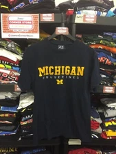 Vintage AS Sports Michigan Wolverines T Shirt NCAA Medium #1437