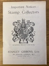 Antique Stanley Gibbons Important Notice To Stamp Collectors Strand London 1914