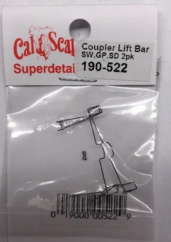 Cal-Scale 522 HO Coupler Lift Bar & eye bolts for EMD SW,GP,SD's $5 Coupon Offer - Picture 3 of 3