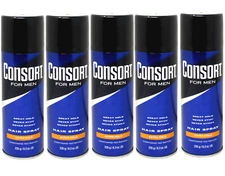 Consort For Men Hair Spray Aerosol, Extra Hold 8.30 oz - Pack of 5