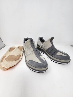 Deckers X Lab Ko-Z Snpr Low Womens 7 Blanc Light Gray Suede Comfort Shoes