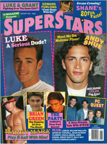 Superstars Magazine Januar 1993 Beverly Hills 90210 Mark Walberg Paula Abdul - Bild 1 von 23