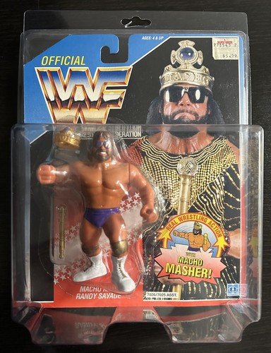 Macho Man Randy Savage WWF WWE Hasbro Series 1 Blu...