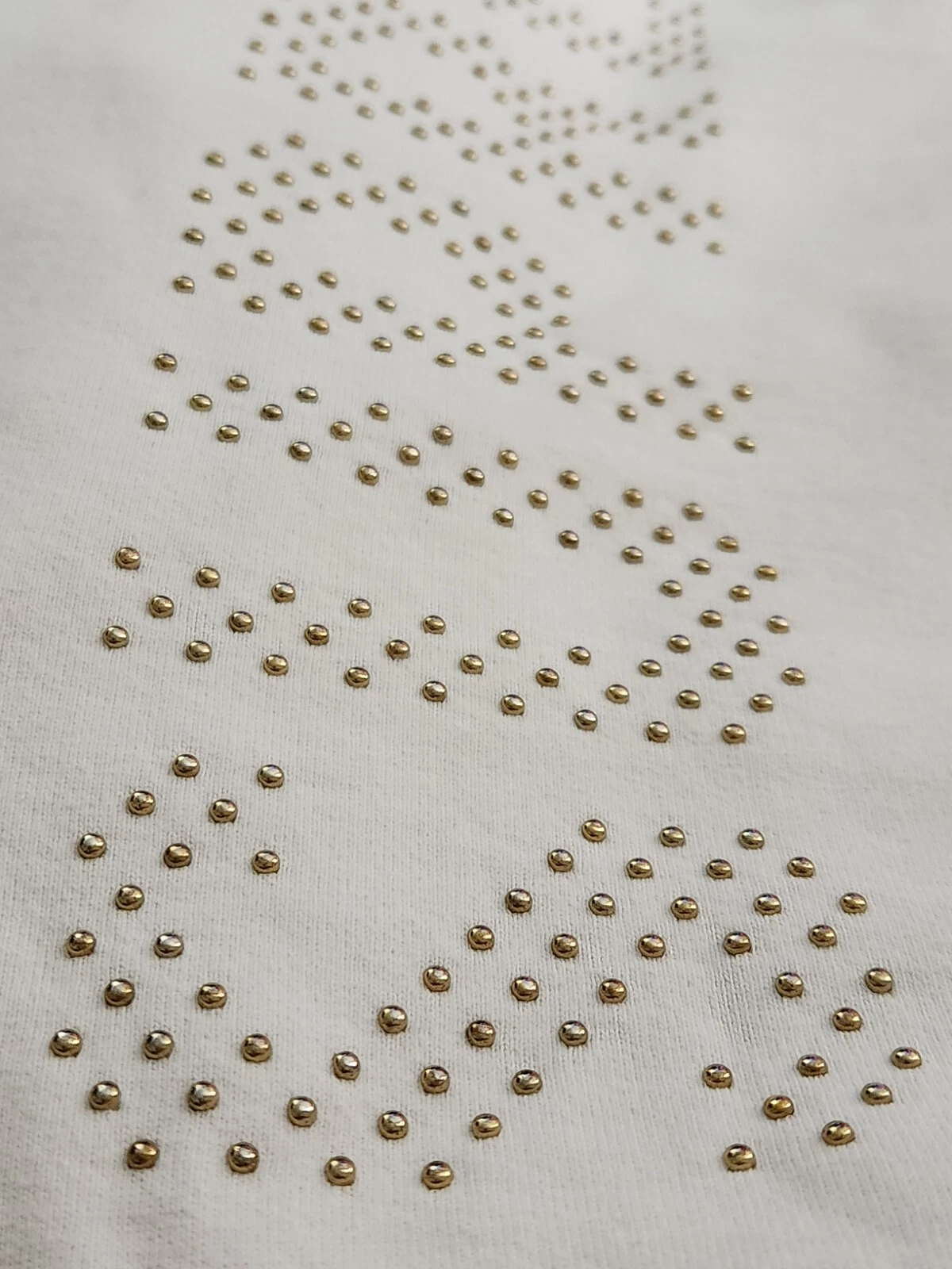 Felpa con cappuccio e borchie SS18 Supreme taglia M media bianca