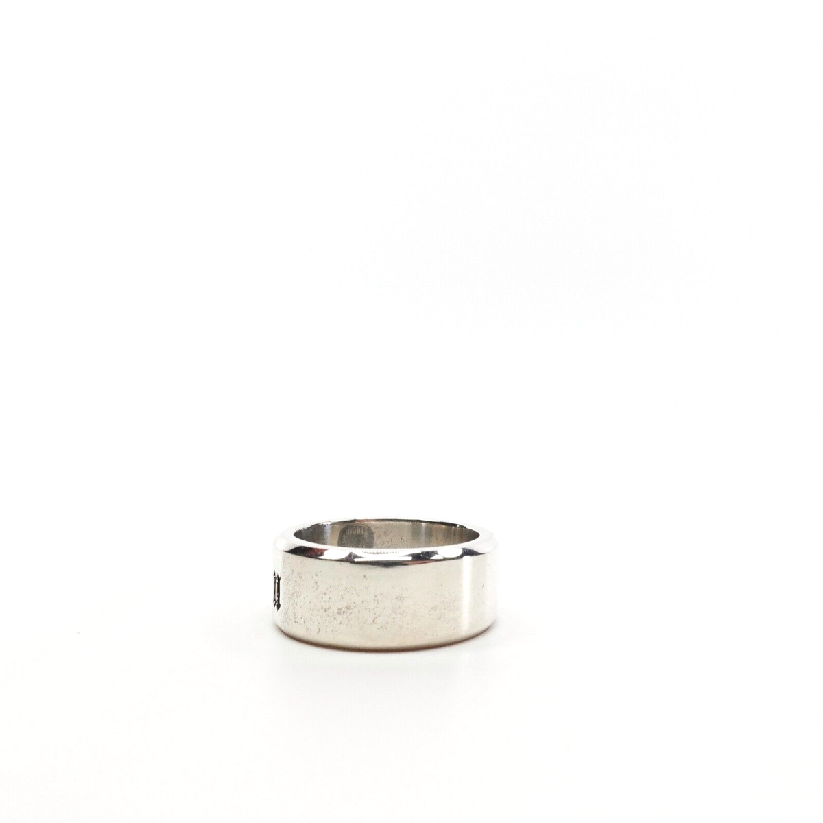 King Baby Studio Black Letter F You Ring Band Fine Silver King Baby Studio Black Letter F You Ring Band Fine Silver
