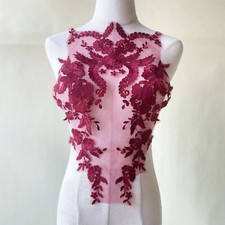 Sale Women Skirts Embroidery Lace Applique Wedding Girls Dancing Dress Gown Trim