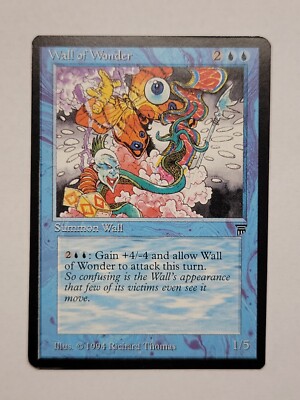 mtg cards like wonder MTG - Wall of Wonder - Legends (NEVER PLAYED)