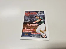 RS20 Lowell Spinners 2012 Minor Baseball Pocket Schedule - Moe's
