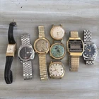 Lot Of 7x Vintage Timex Electric & Manual Wind Wrist Watches | Parts Repair
