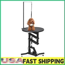 24"Hydraulic Lift Dog Grooming Table,Pet Grooming Table for Small Dogs at Home