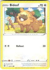 Bidoof 120/172 Brilliant Stars BRS NM Pokemon Card TCG