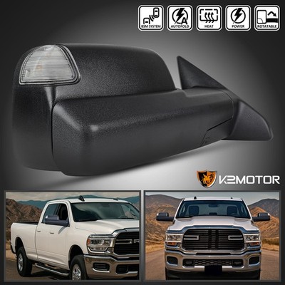 Right Side Fits 2019-2022 Ram 2500 3500 Power Fold Heated Tow Mirror+LED Puddle