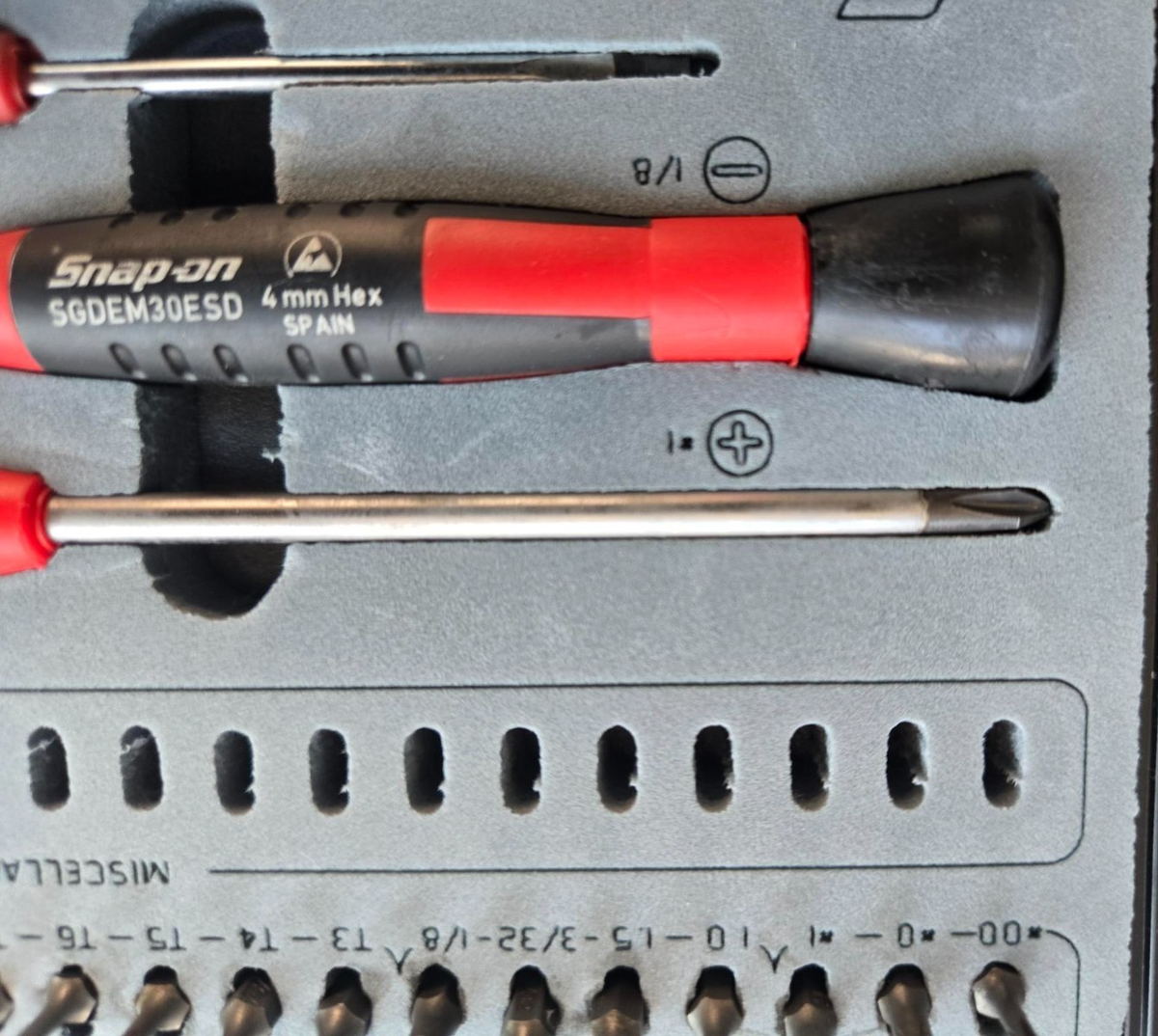 Snap-on Tools 25pc Electronic Mini Bit Screwdriver Set SGDEC25RK 