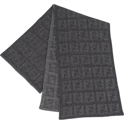 Fendi Wool Monogram FF Logo Schal Scarf Schal