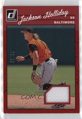 2023 Panini Donruss Retro 1990 Materials Red /99 Jackson Holliday #90M-JH 8d4