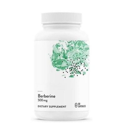 Thorne Berberine Supplement 500mg Dual Action Formula 60 Capsules