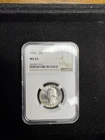 1943 Washington Silver Quarter 25c NGC MS65 Mint State Uncirculated Nice Luster