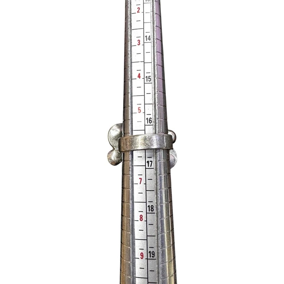 Anillo Peregrino Dinamarca Tono Plata Púrpura Cristal Disco Ajustable Boho Foto 4 de 4