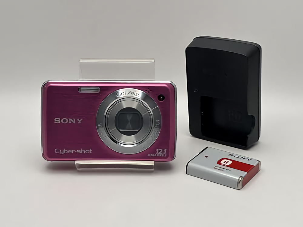 SONY Cyber-Shot DSC-W220 Pink 12.1MP Compact Digital Camera From