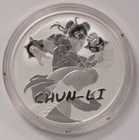 2022 1oz .999 Fine Silver Tuvalu Street Fighter Chun-Li