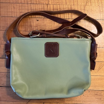 Milestone Bag Co Crossbody Purse By Artist Julia Greenwood, Pebbled Leather   
