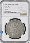 1900 O/CC VAM 7A VF35 - Morgan Silver Dollar $1 NGC VF-35 Overmintmark Rare!