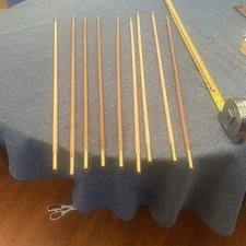 Kentucky Rifle Hickory Ramrods, 33 1/2” Long and 3/8” Diameter, Oil Treated.