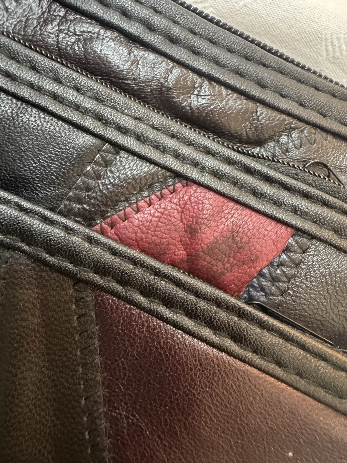 Leather Patchwork Small Crossbody Bag Unbranded - image 20