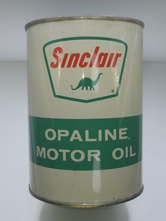 Motor Oil Qt Can Sinclair Opaline Crimped Seam Empty Nice