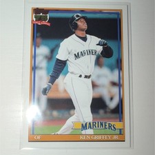 Topps Ken Griffey Jr. Mariners #T91-45 MLB Card Lot (2 Cards)
